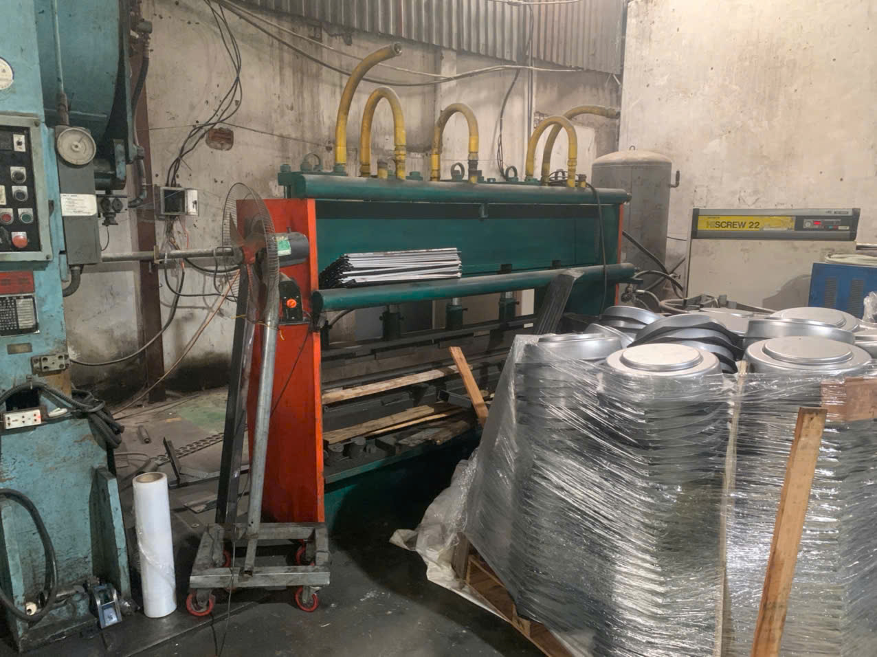 Sheet metal bending operation at Vietnam fabrication shop — secondary forming after laser or waterjet cutting
