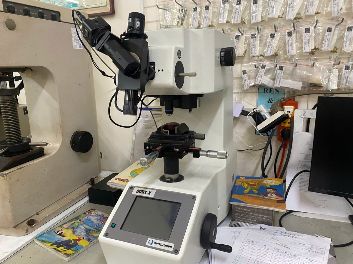 Lidovit hardness testing machine metallurgical QC Vietnam