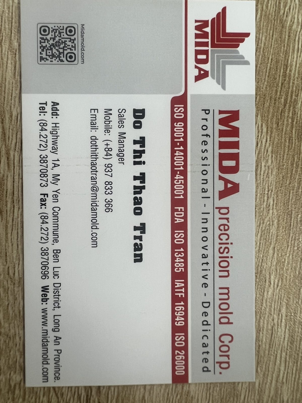 MD- Business name card