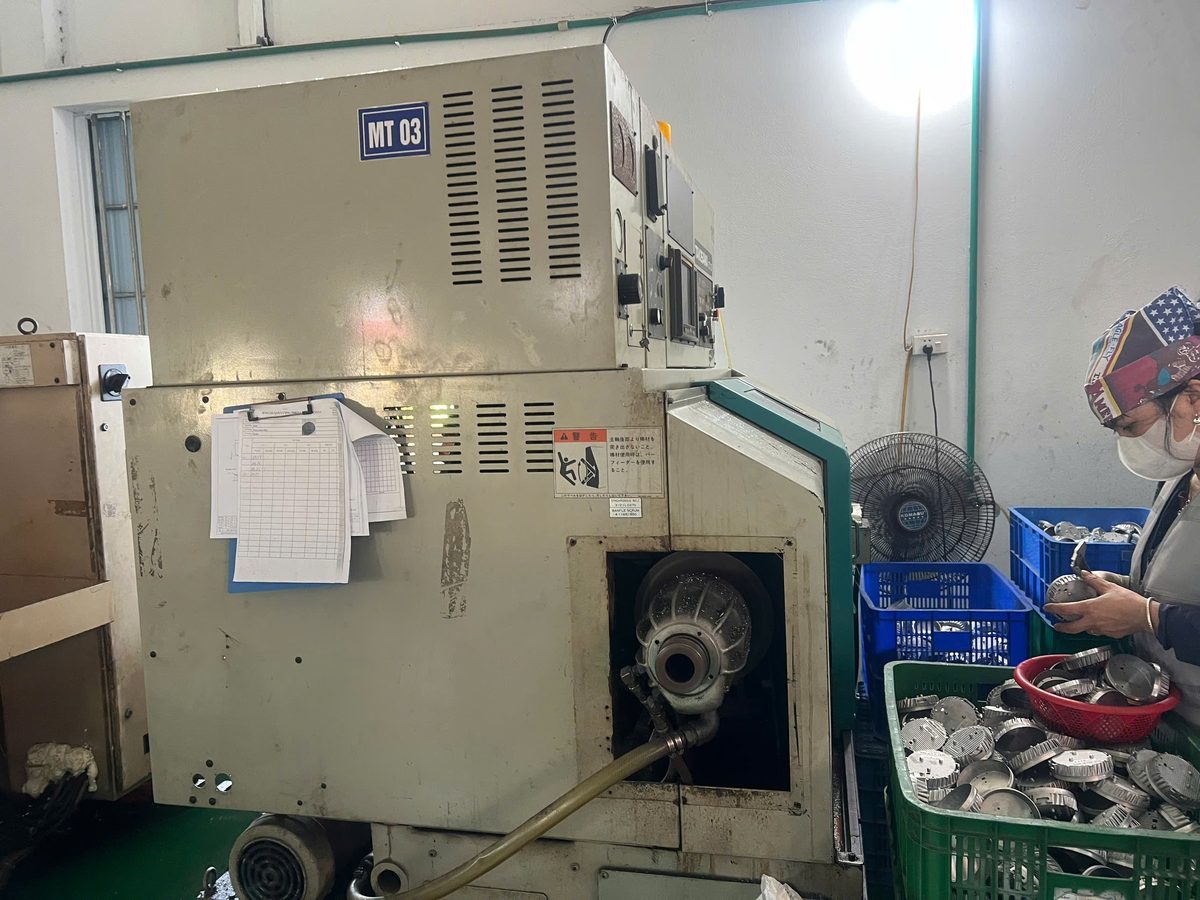 CNC lathe machine at Minh Quang Vietnam