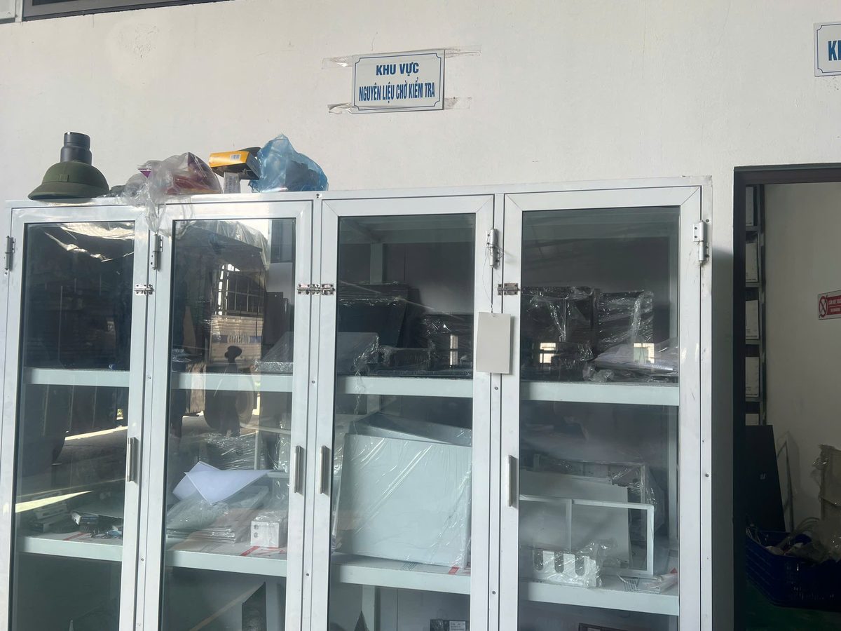 Inspection area at Minh Quang