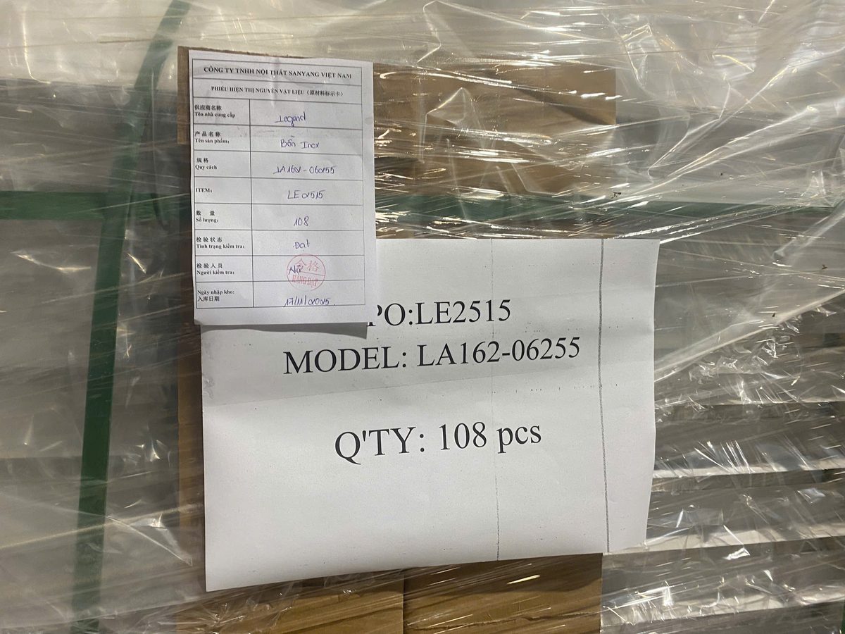 Finished Goods Label