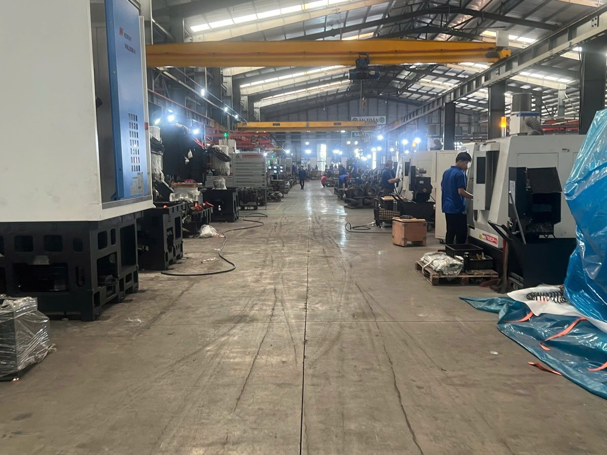 Shin Yi Valves — main CNC machining workshop for valve production, Vietnam